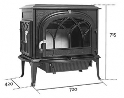 Kamna JOTUL F 500 ECO SE BBE modročerný smalt